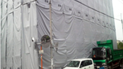 単管足場シート養生